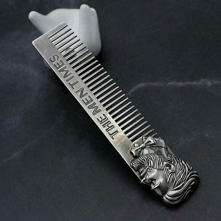 Image du produit JTI Peigne à barbe en acier inoxydable