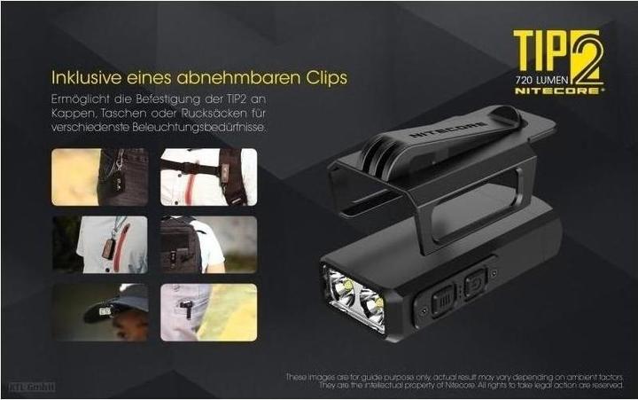 Actual product image Nitecore TIP 2 - 720 lumen (6.20 cm, 720 lm)