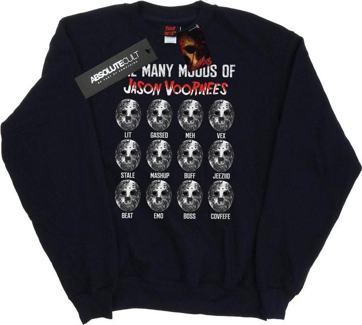Actual product image Absolute Cult Womens/Ladies The Many Moods Of Jason Voorhees Sweatshirt (XXL)