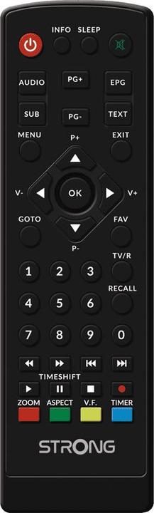 Immagine prodotto Strong DVB-T2 HD, ricevitore free-to-air, con funzione PVR (64 GB, DVB-T2, DVB-T, Slot CI+)