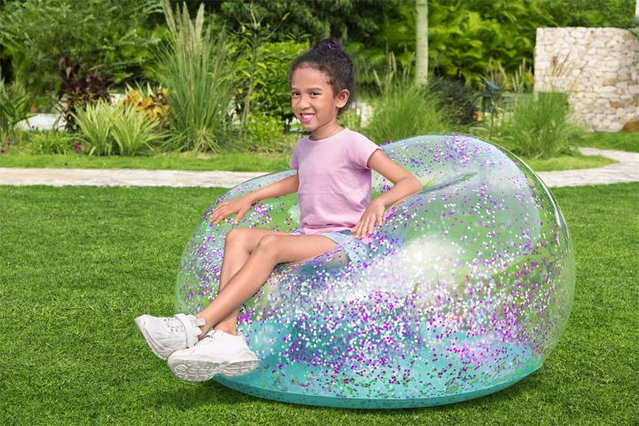 Actual product image Bestway Glitter Dream Inflate-A-Chair Kids Air Chair