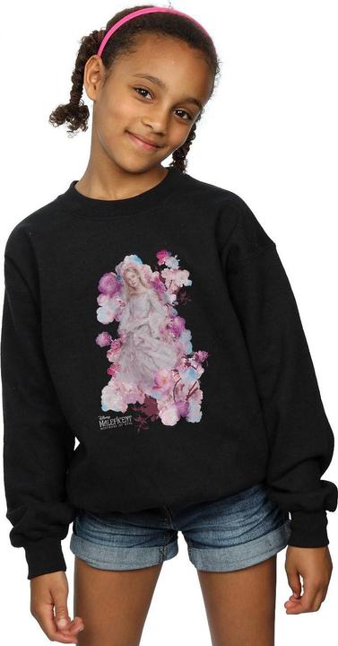 Actual product image Disney Girls Maleficent Mistress Of Evil Aurora Rose Bush Sweatshirt (128)