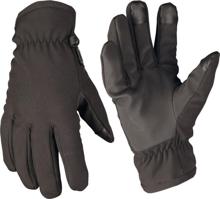 Mil-tec Softshell Handschuhe Thinsulate Schwarz XL (XL)