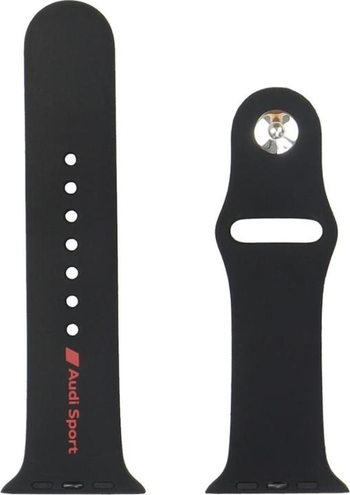 Produktbild Tech-Protect Sport Red Logo Silicone Watch Strap for Apple Watch 44 / 45 / 46 / 49 mm - black (Silikon)