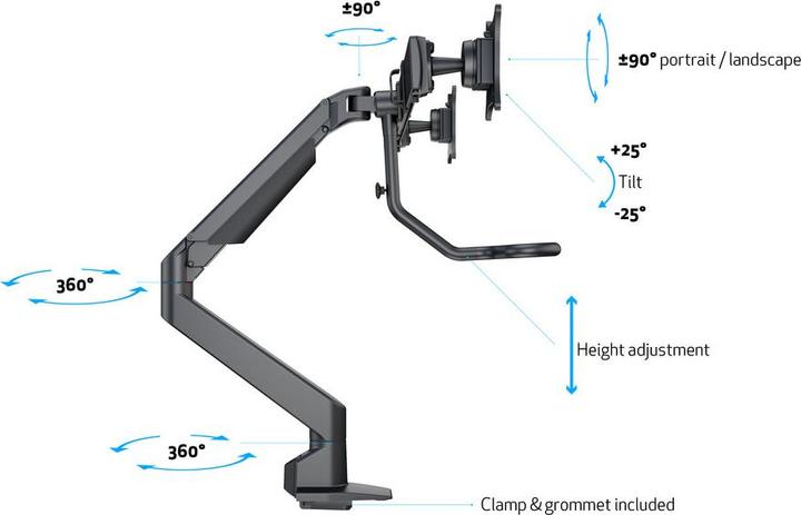 Actual product image Multibrackets M Deskmount (Table, 28")