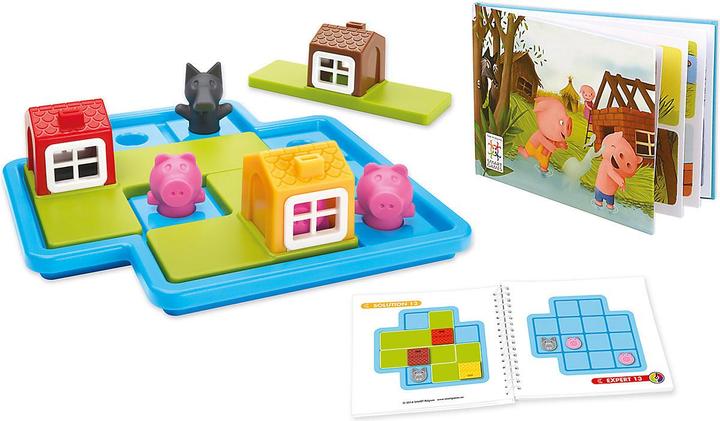 Produktbild Smart Games Die 3 kleinen Schweinchen (Finnisch, Italienisch, Französisch, Niederländisch, Schwedisch, Deutsch, Norwegisch, Portugiesisch, Dänisch, Spanisch)