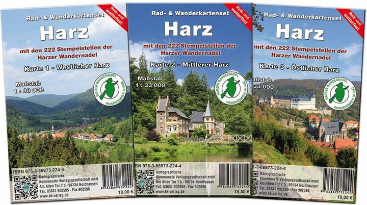 Produktbild Kartenset Harz, 3 Teile