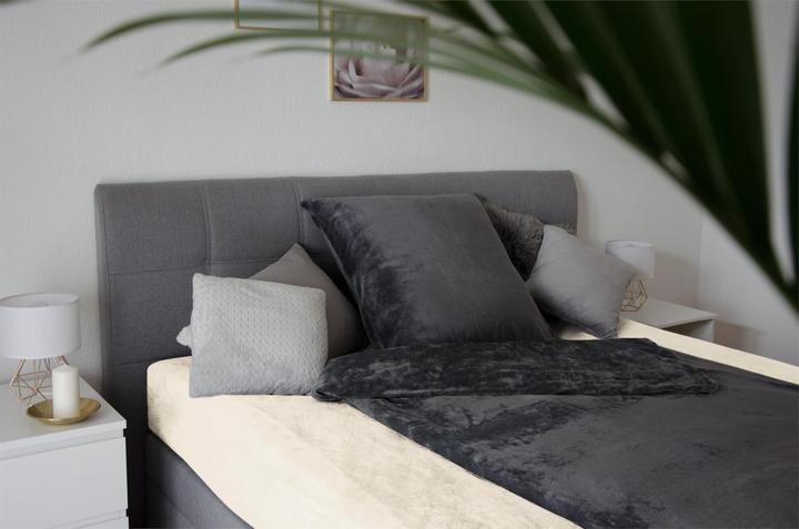 Actual product image Aspero Flannel fitted sheet PERPIGNAN (140 x 200 cm)