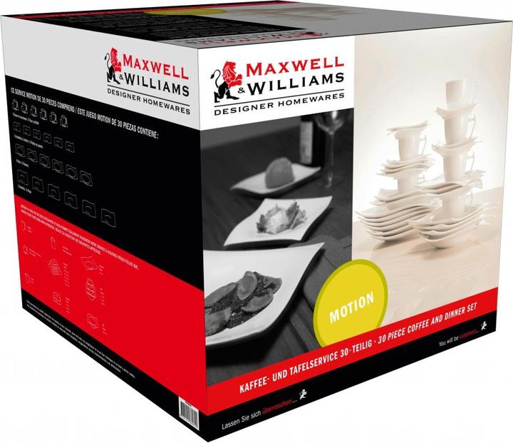 Actual product image Maxwell & Williams Coffee and Table Set Motion (6 Piece)