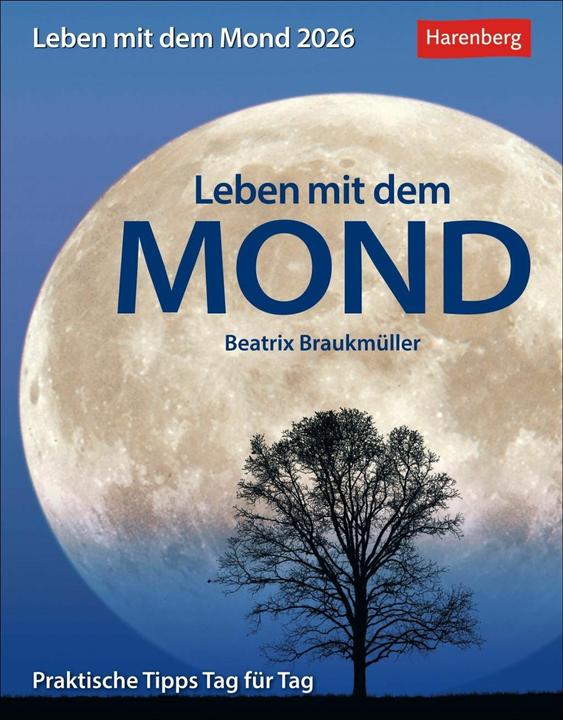 Image du produit Harenberg Leben mit dem Mond Tagesabreisskalender 2026 - Praktische Tipps Tag für Tag (Allemand)