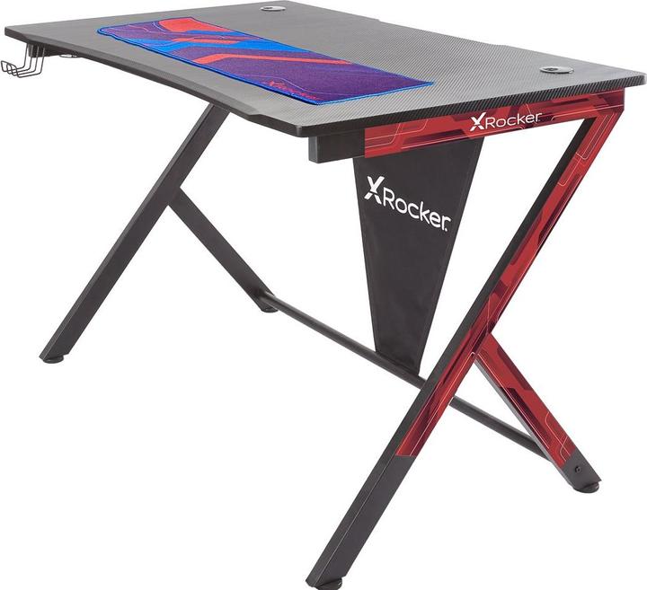 Produktbild X Rocker X-Rocker Ocelot Gaming Bureau - Esports - Carbon look - Zwart - Blauw