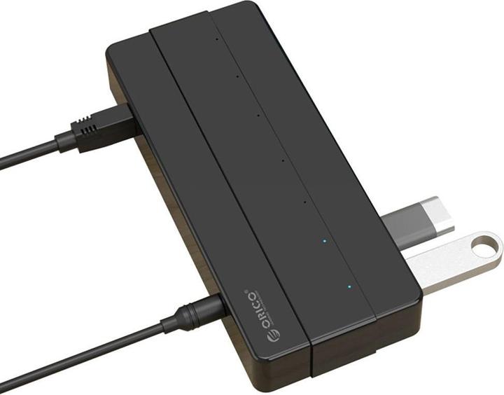 Actual product image Orico Converter Hub H7928-U3-V1 7x USB-A 3.0 - black (7 Ports)