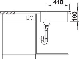 Actual product image Blanco Sona XL 6 S (Fitted sink, 100 cm, 50 cm)