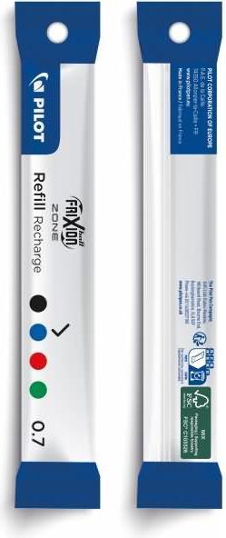 Image du produit Pilot FriXion Ball Zone Refill 0.7 (Recharger, Bleu, 0.35 mm)