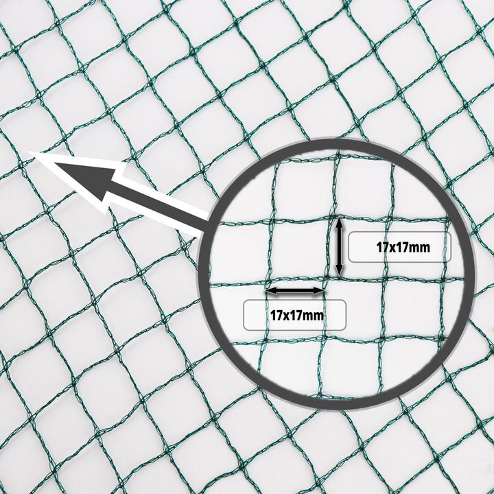 Actual product image Aquagart Teichnetz 7m x 8m Reiherschutz Silonetz Laubschutznetz Vogelschutznetz Laubnetz
