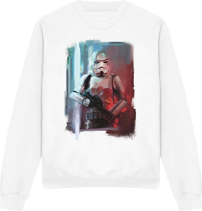 Actual product image Star Wars Unisex Adult Obi Wan Kenobi Painted Sweatshirt (L)