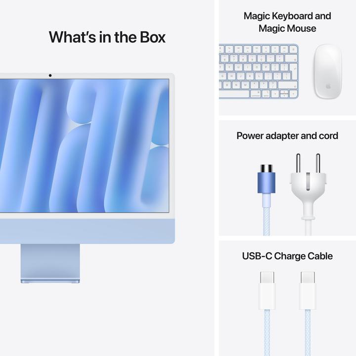 Produktbild Apple iMac 2024 (M4, 16 GB, 256 GB, Apple M4 8-Core)