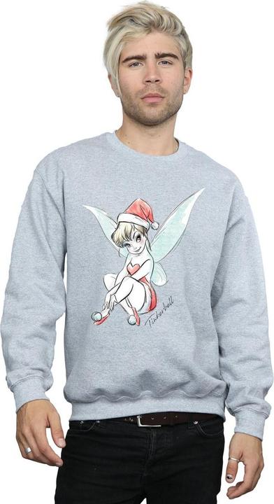 Actual product image Disney Mens Tinkerbell Christmas Fairy Sweatshirt (XL)