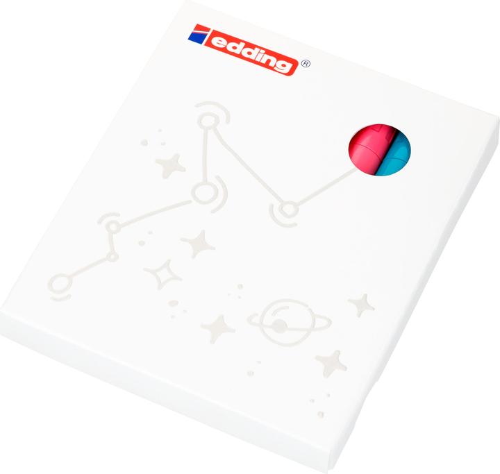 Produktbild Edding Glanzlackmarker (Gelb, Golden, Silbern, Hellblau, Rosa, Weiss, Schwarz, Kupfer, 4 mm, 8 x)