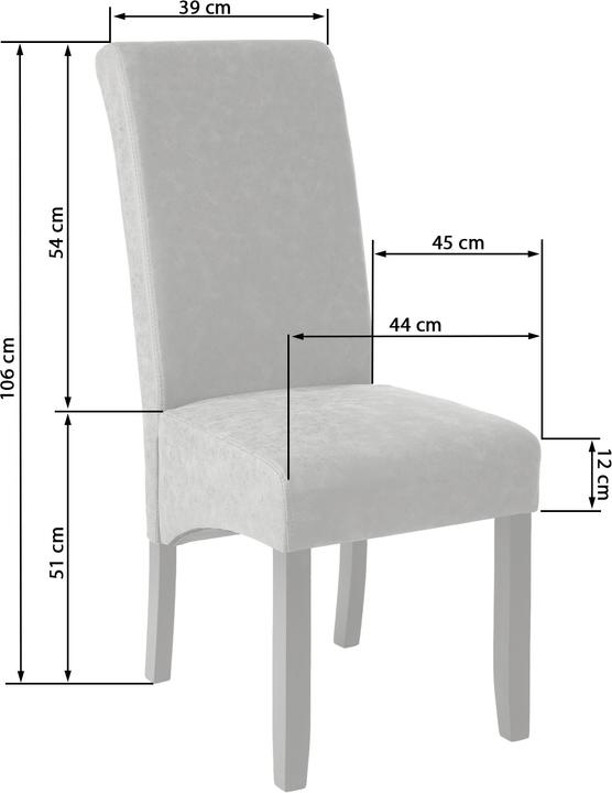 Actual product image tectake Esszimmerstuhl