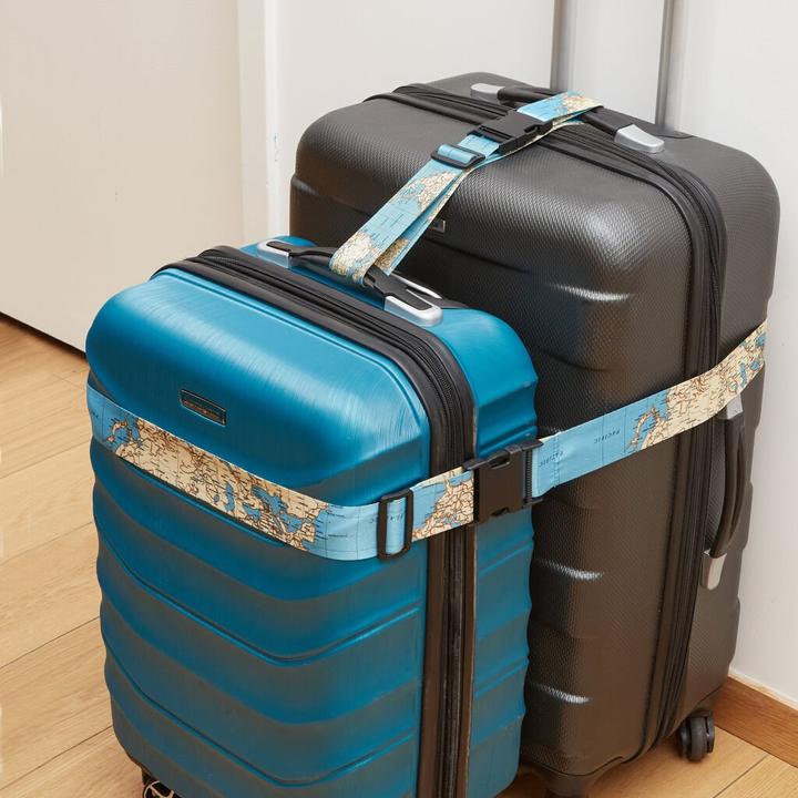 Actual product image Kikkerland World Traveler Luggage Straps (Case strap)