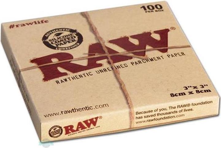 Image du produit HBI RAW Parchment Carré 8cm x 8cm 100pcs