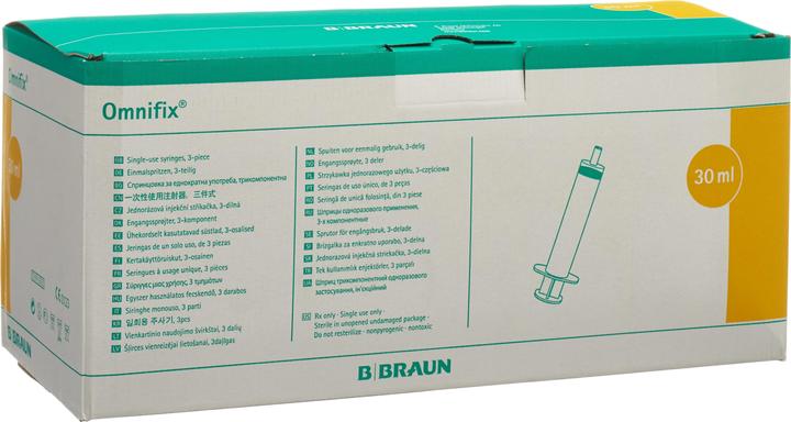 Produktbild B.Braun OMNIFIX Spritze 30ml Luer Lock latexfrei 100 Stk