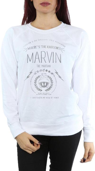 Actual product image Looney Tunes Womens/Ladies Marvin The Martian Where's The Kaboom Sweatshirt (XL)