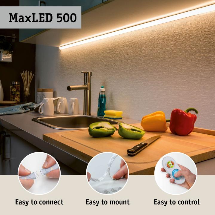 Actual product image Paulmann MaxLED 500 Stripe Set (Warm white, 150 cm, Indoor)