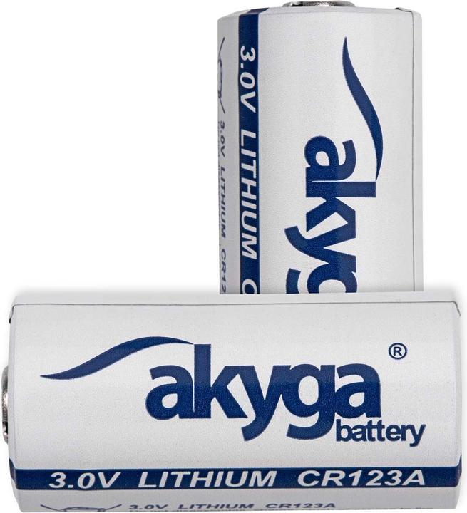 Produktbild Akyga Knopfzelle CR-123A 3 V 1 St. 1500 mAh Li-MnO2 CR123HT (1 Stk., RCR123A, 1500 mAh)