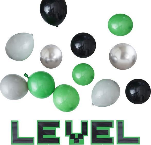 Actual product image Ginger Ray Balloon & Level Set Game On suitable for numbers balloon mosaic stand DIY 40 balloons