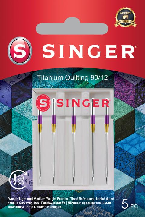 Produktbild Singer TITANIUM QUILTING Nähmaschinennadel, 80/12, 5er Pack