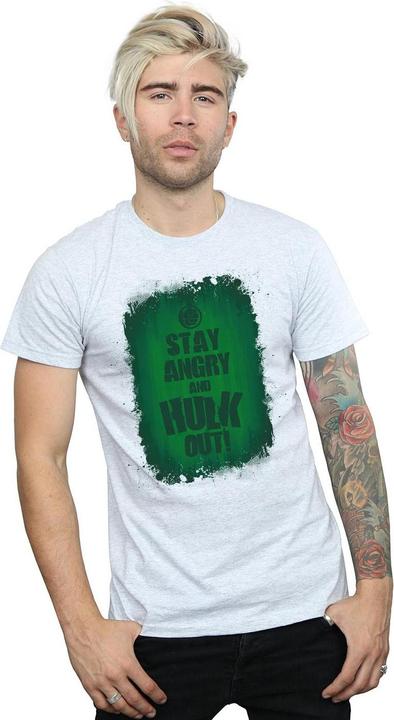 Actual product image Mens Hulk Stay Angry T-Shirt (M)