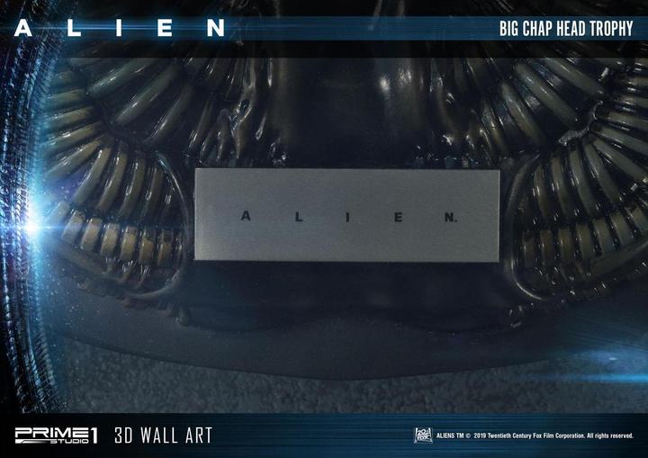 Actual product image Prime 1 Studio Alien plaque murale 3D Big Chap Head Trophy 58 cm