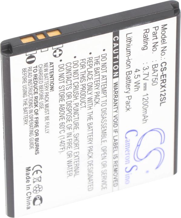 Image du produit Sony Batterie Xperia arc Batterie BA750 Xperia X12