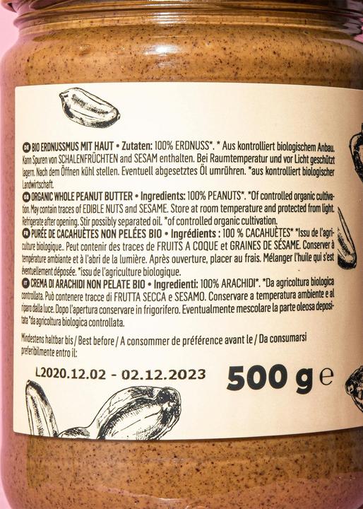 Produktbild KoRo Bio Erdnussbutter mit Haut (6000 g)
