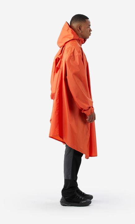 Actual product image Forclaz Poncho Regencape 60 l Wandern - MT500 orange (S/M)