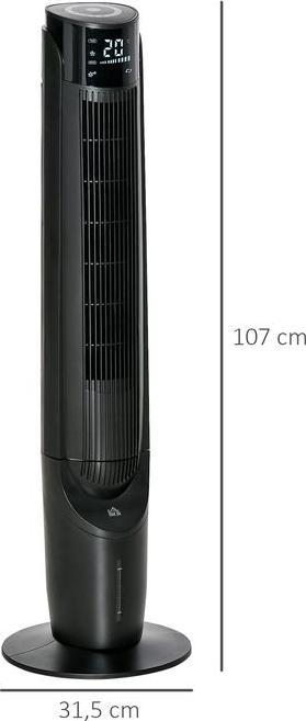 Actual product image Swisshandel24 Luftkühler Turmventilator mit Wasserkühlung Fernbedienung, 12h Timer, 4 Modi (58.20 dB)
