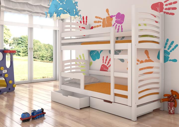 Actual product image ADRK Furniture Double bunk bed with OSUNA mattresses
