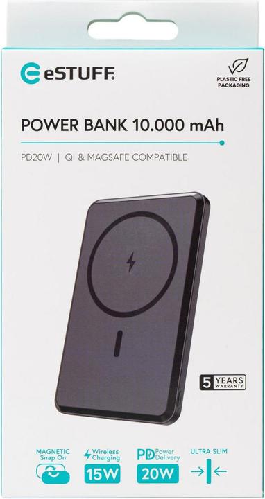 Image du produit eSTUFF Magnetic Power Bank 10.000 (10000 mAh, 20 W)