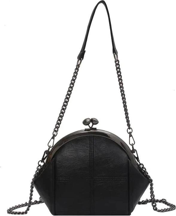 Actual product image Only-Bags.Store Chain Design Shoulder Bag High Quality PU Leather Messenger Bags Solid Colour Designer Purse