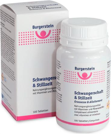 Actual product image Burgerstein Pregnancy and lactation (100 Piece, Pills, 135 g)