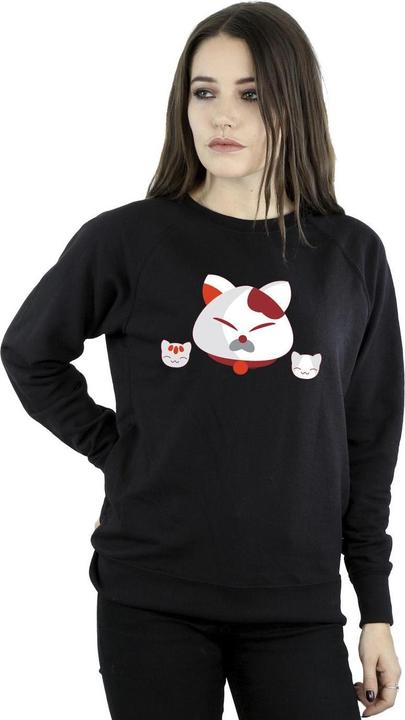Actual product image Disney Womens/Ladies Big Hero 6 Baymax Kitten Heads Sweatshirt (L)