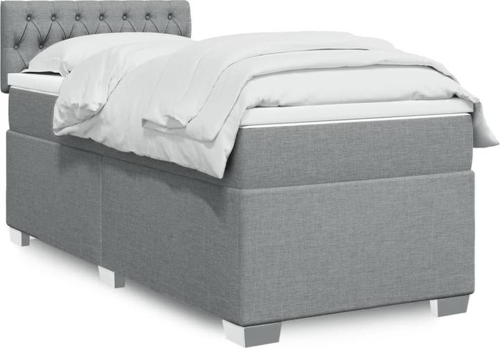 Produktbild VidaXL Bo x springbett mit Matratze 120 x 190 cm Stoff (120 x 190 cm)