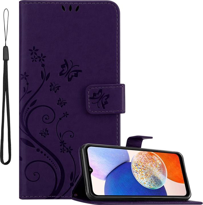 Immagine prodotto Cadorabo Cover per Samsung Galaxy A14 4G / 5G / M14 con motivo floreale (Samsung Galaxy M14, Samsung Galaxy A14)