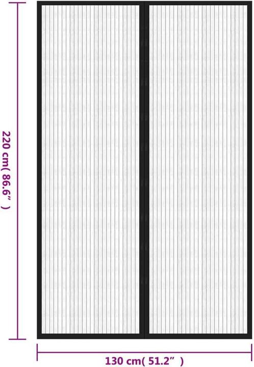 Actual product image VidaXL Insect screen curtain (220 x 220 cm)