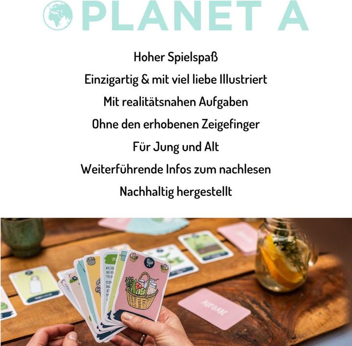 Immagine prodotto Planet A Il gioco di carte sostenibile (Tedesco)