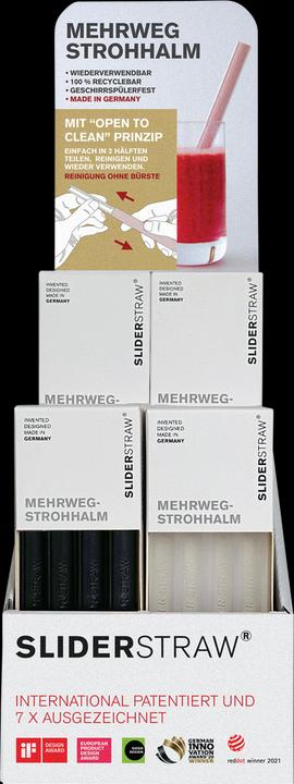 Actual product image SliderStraw Display Straws 32 Set 2 Sizes