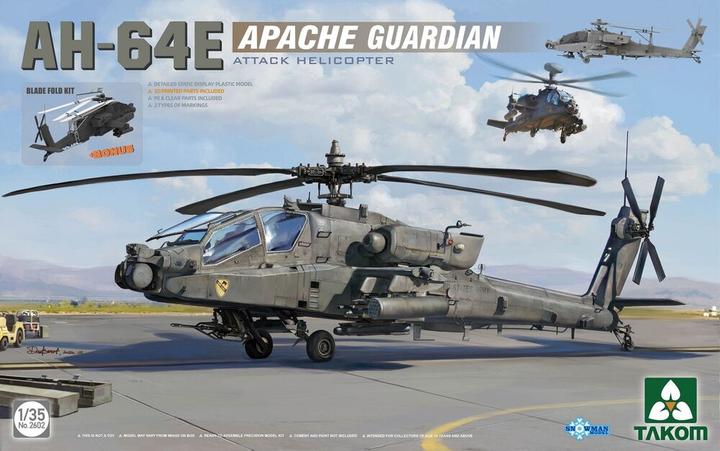 Actual product image Takom Ah-64e Apache Guardian Attack Helicopter