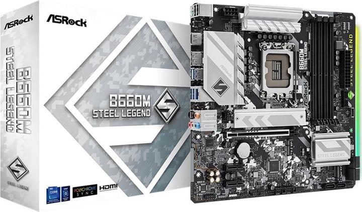 Actual product image AsRock B660M Steel Legend (LGA 1700, Intel B660, mATX)